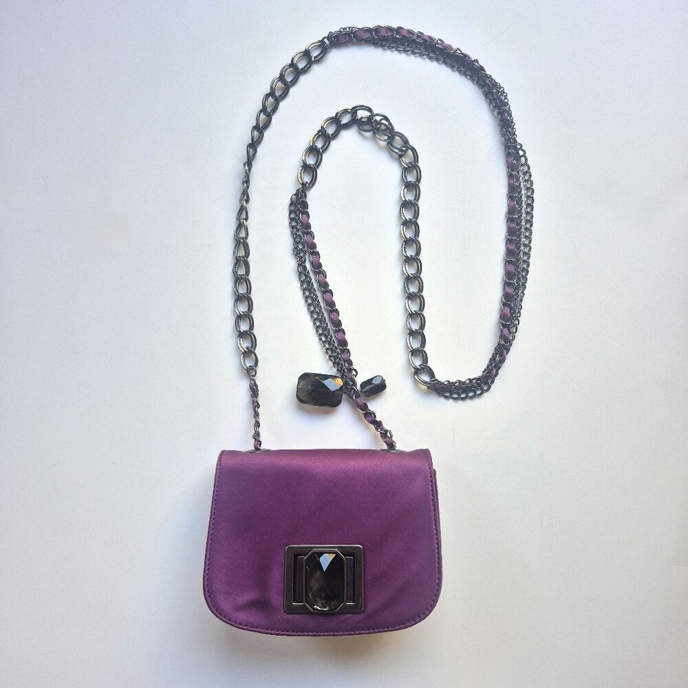 Banana Republic chain cross-body mini bag, purple